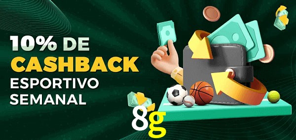 10% de bônus de cashback na 8g